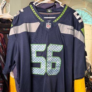 Men's Nike Jordyn Brooks College Navy Seattle Seahawks Player Game Jersey